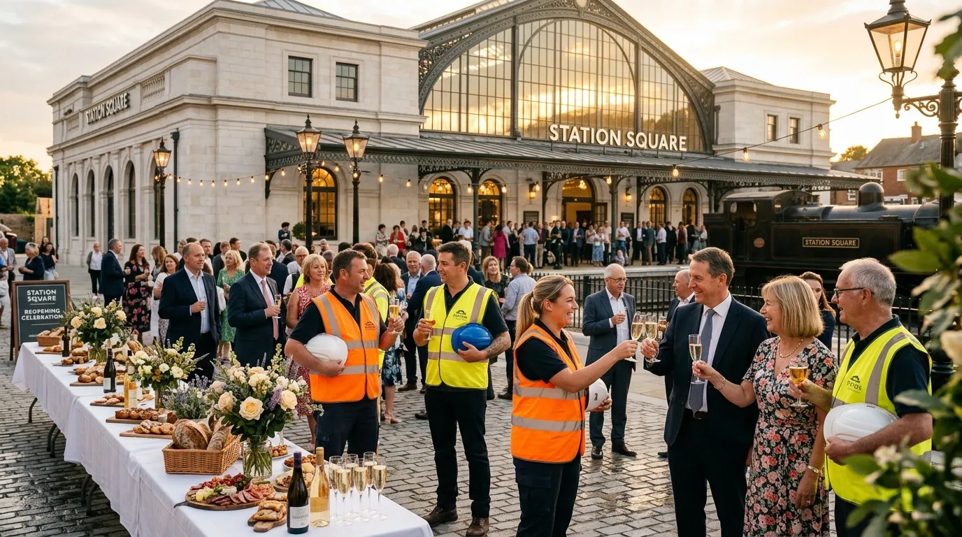 Venez fêter la fin du chantier de la gare