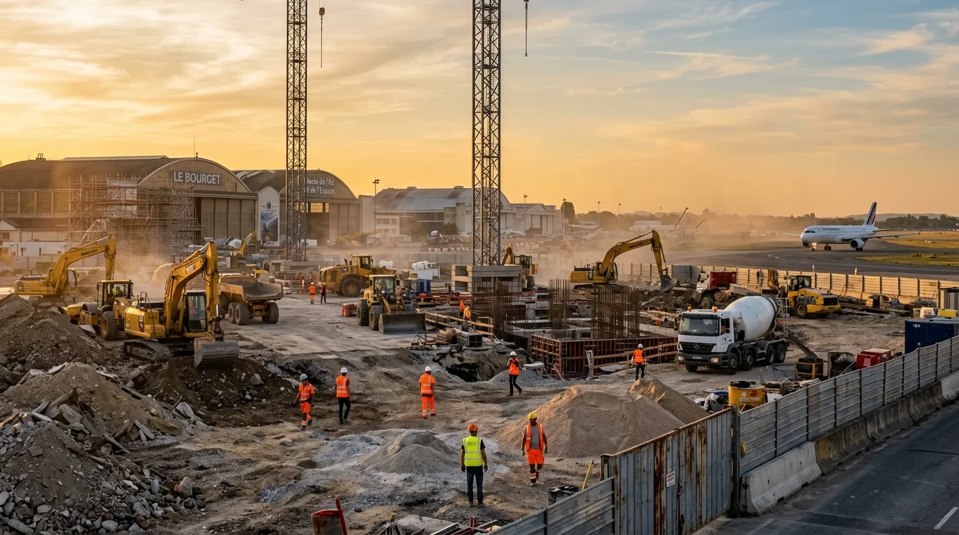 Dugny aéroport Le Bourget : impacts des travaux