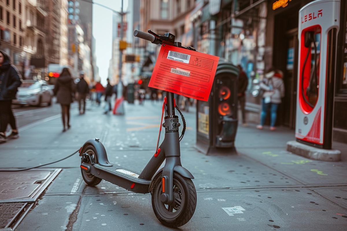 Amende salée pour trottinette électrique interdite : montant choc !