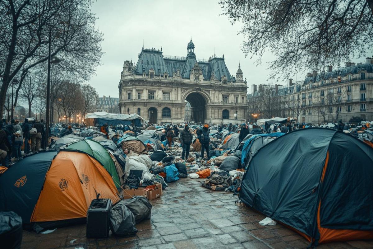 Évacuation de 350 sans-abri devant l'Hôtel de ville de Paris après six jours de campement
