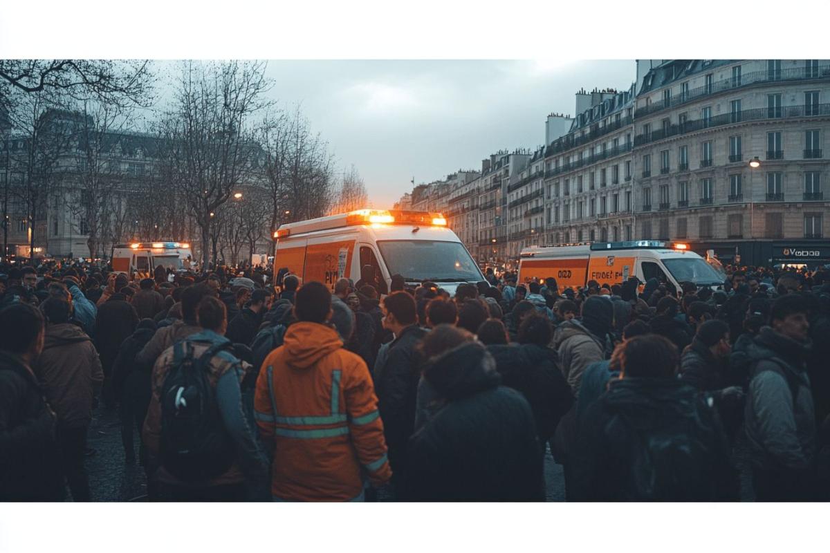 Évacuation des migrants installés sur le parvis de l'Hôtel de ville de Paris