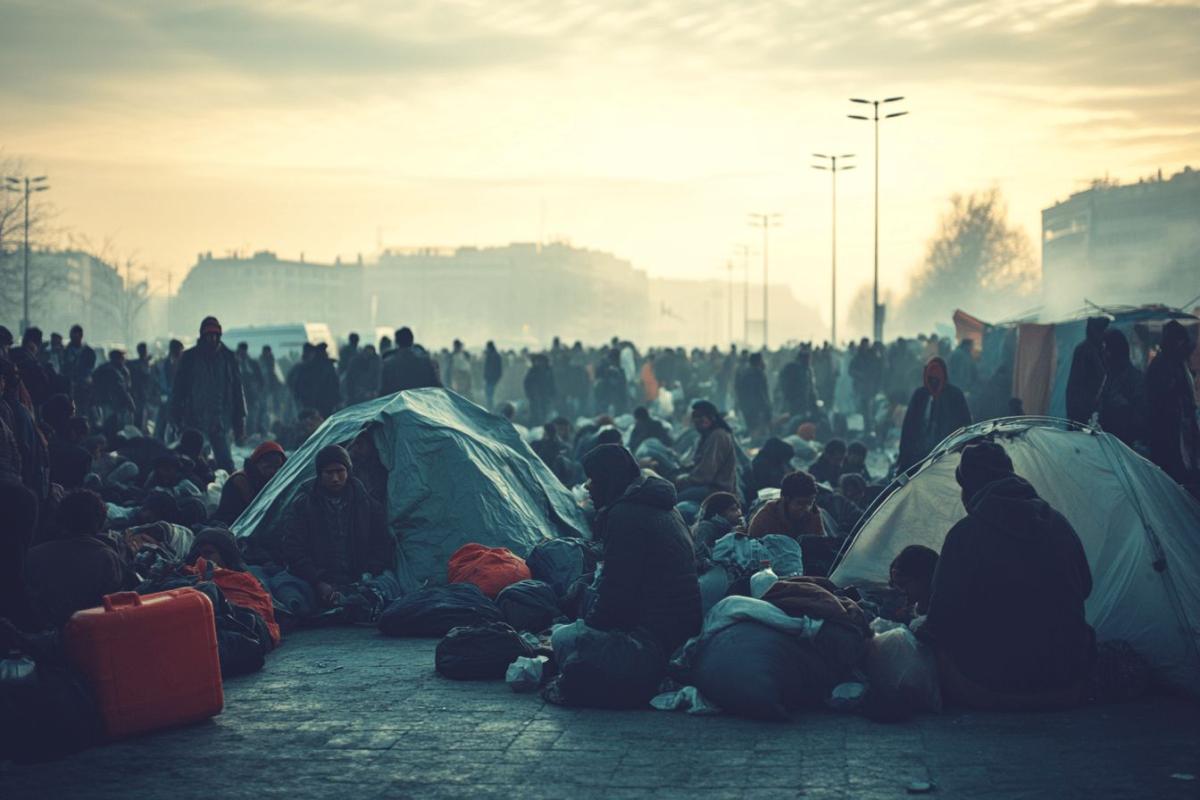 Évacuation des migrants installés sur le parvis de l'Hôtel de ville de Paris