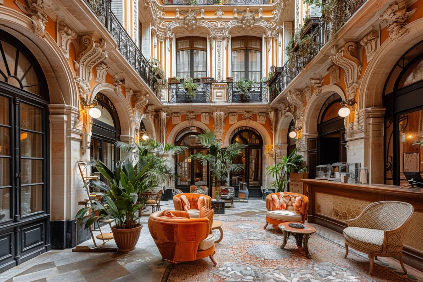 Int&eacute;rieur &eacute;l&eacute;gant d'un b&acirc;timent historique avec d&eacute;corations orn&eacute;es