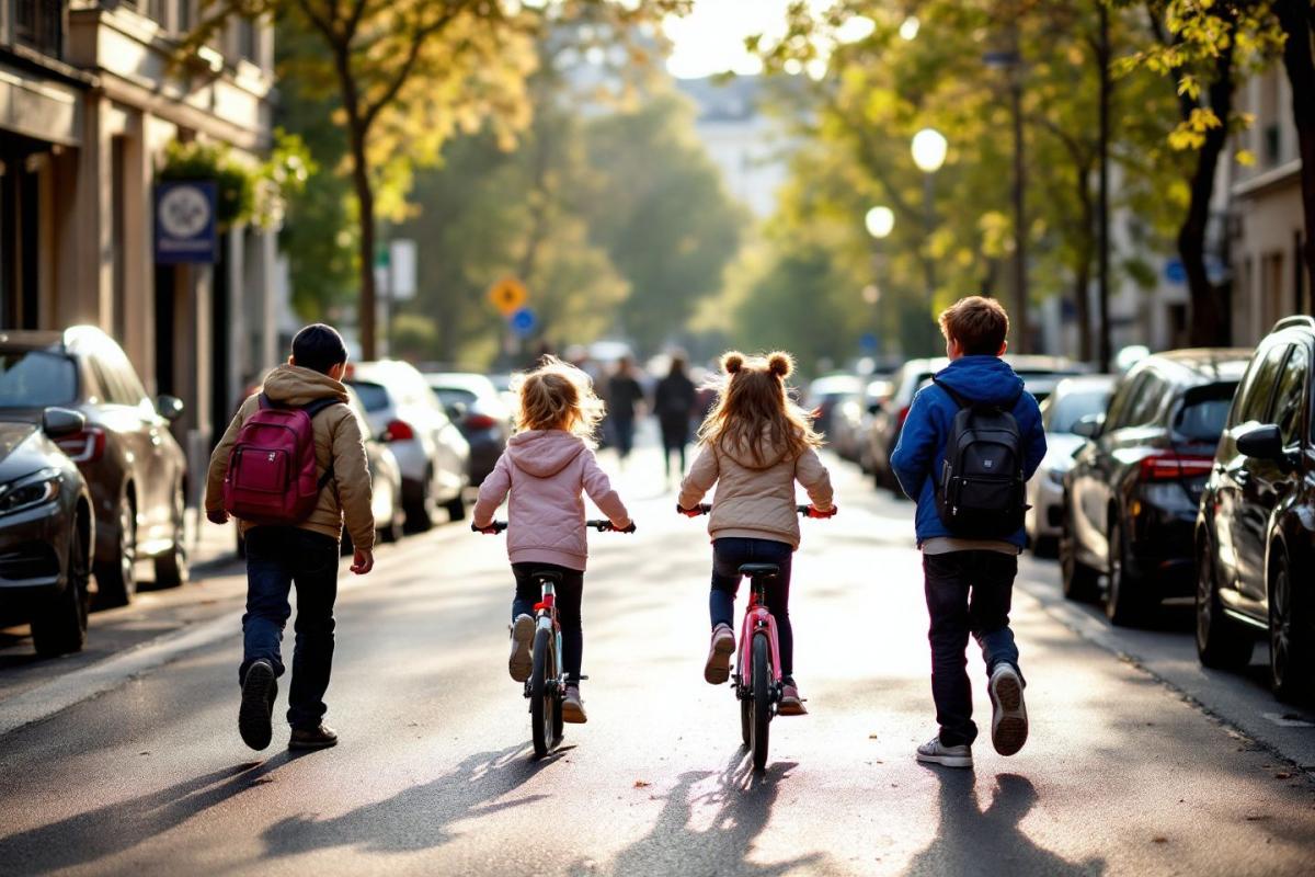 Paris : ville numéro 1 en Europe pour les mobilités des enfants avec ses rues aux écoles