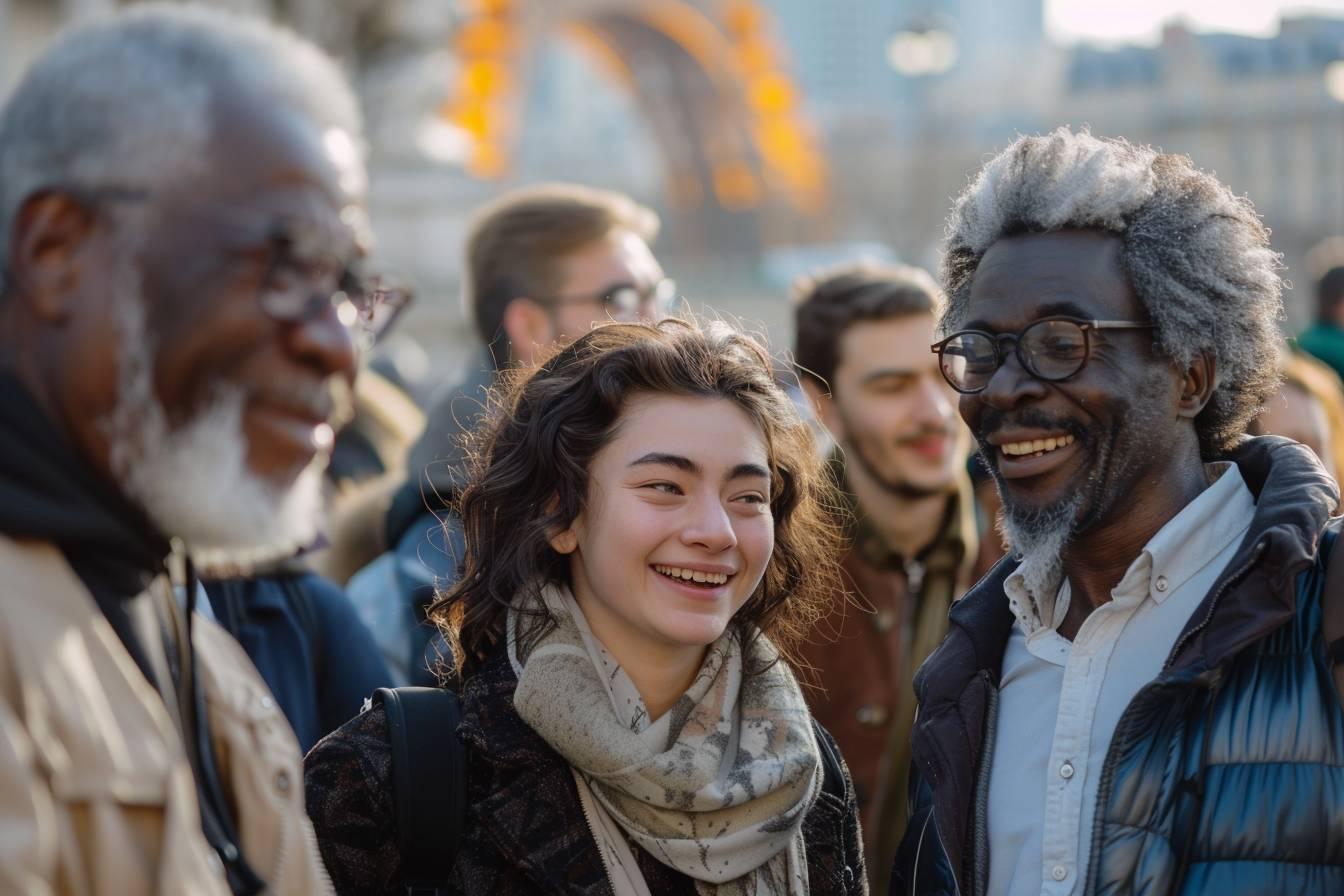 Image d'un groupe diversifi&eacute; de personnes souriantes et joyeuses.