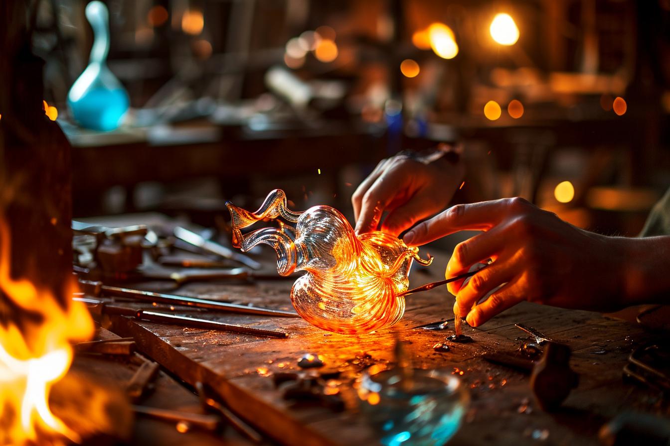 Soufflage d'animaux de verre : une technique artistique captivante